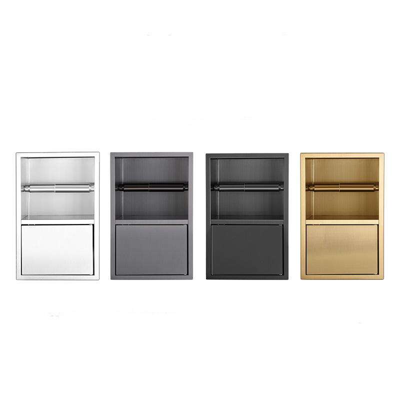 Toilet paper wall niche