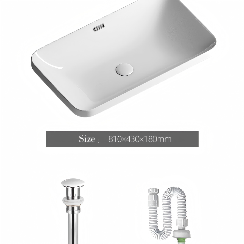 Ceramic bathroom sink